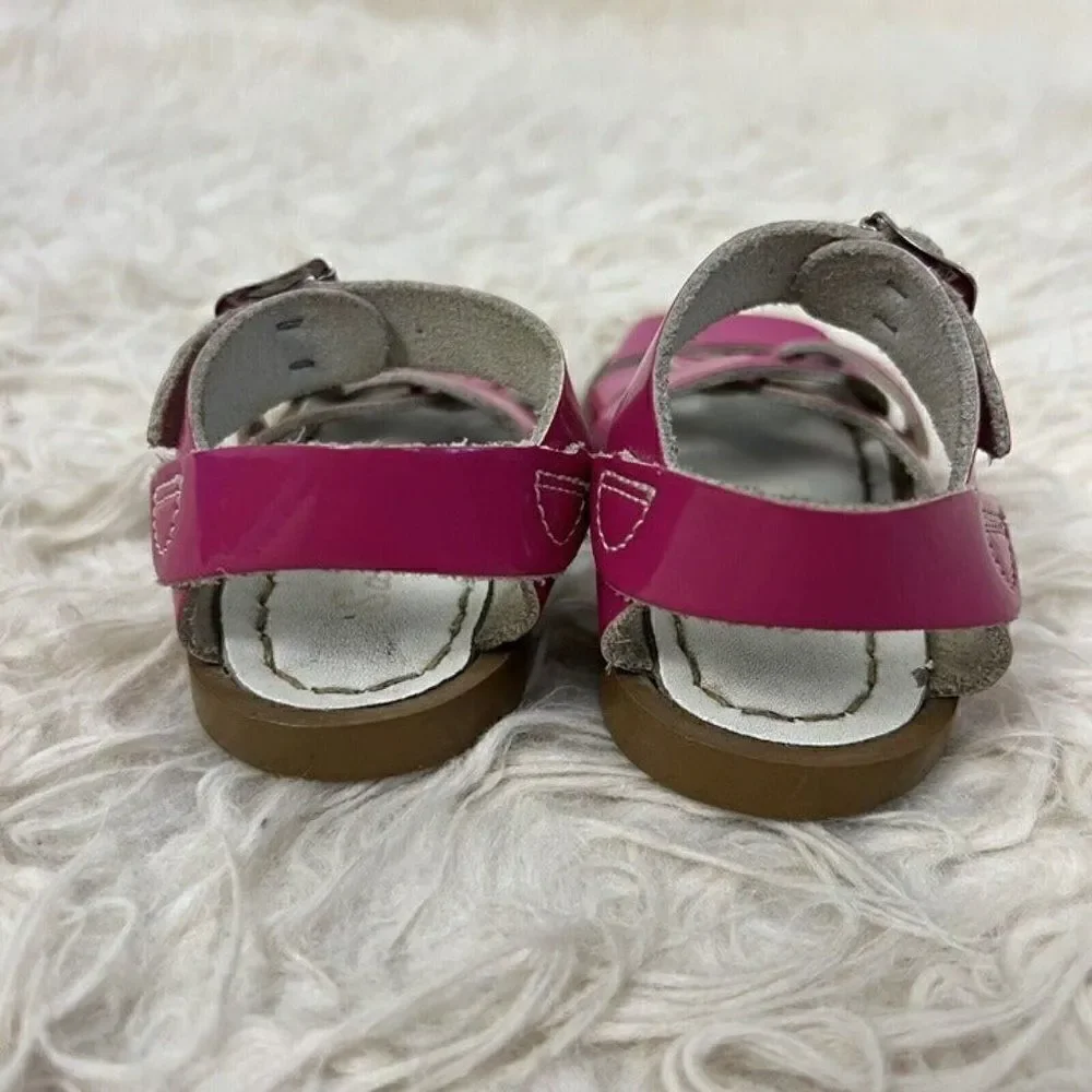 Saltwater Girls Barbie Pink Buckle Sandals Kids Size 5 Summer Shoe